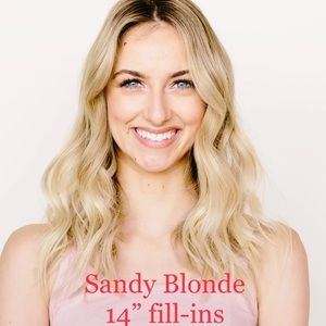 Barefoot Blonde Sandy Blonde 14” fill-ins BFB hair